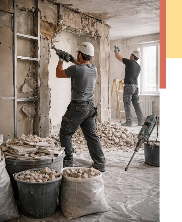 Демонтажные работы в Оренбурге от 2746 руб. — услуги и цена под ключ | ОТДЕЛОЧНИК-Рнб