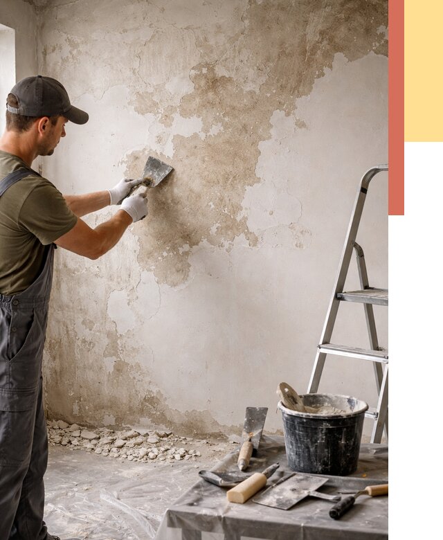 Снятие старой шпаклевки в Оренбурге от 1881 руб. — быстро и недорого | ОТДЕЛОЧНИК-Рнб