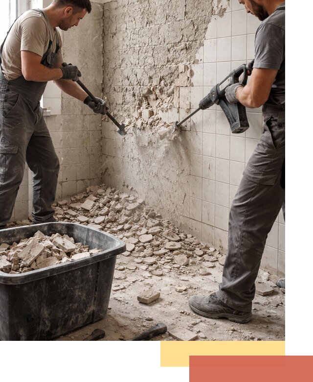 Демонтаж плитки со стен в Оренбурге быстро и аккуратно