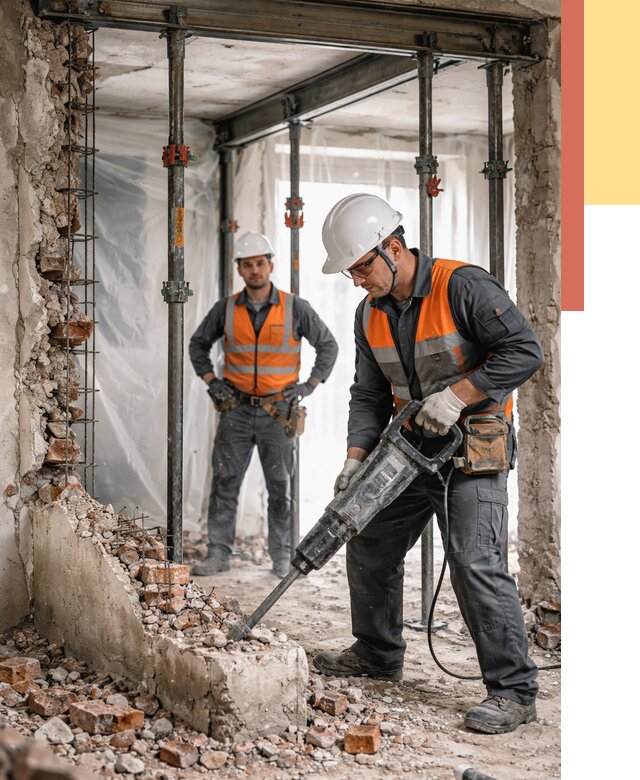 Снос несущих стен в Оренбурге от 10423 руб. — демонтаж несущей стены под ключ | ОТДЕЛОЧНИК-Рнб