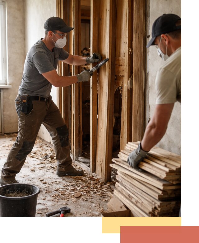 Демонтаж деревянных перегородок в Оренбурге быстро и аккуратно