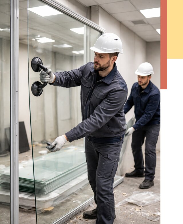 Демонтаж стеклянных перегородок в Оренбурге от 3254 руб. — быстро и недорого | ОТДЕЛОЧНИК-Рнб