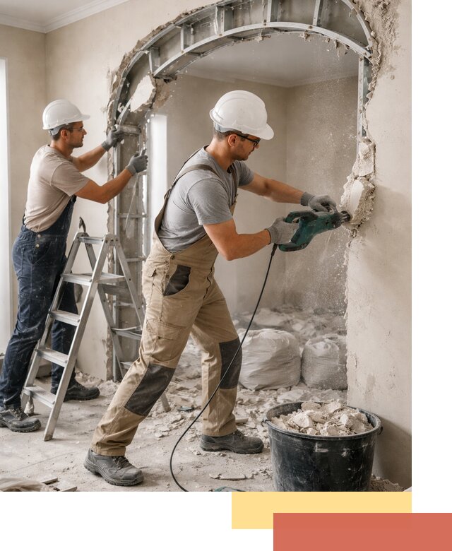 Демонтаж гипсокартонной арки в Оренбурге быстро и аккуратно