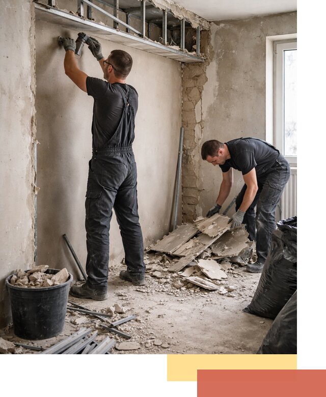 Демонтаж короба из гипсокартона в Оренбурге быстро и аккуратно