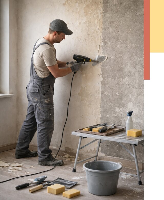 Очистка стен от клея в Оренбурге от 1881 руб. — снятие и удаление клея со стен | ОТДЕЛОЧНИК-Рнб