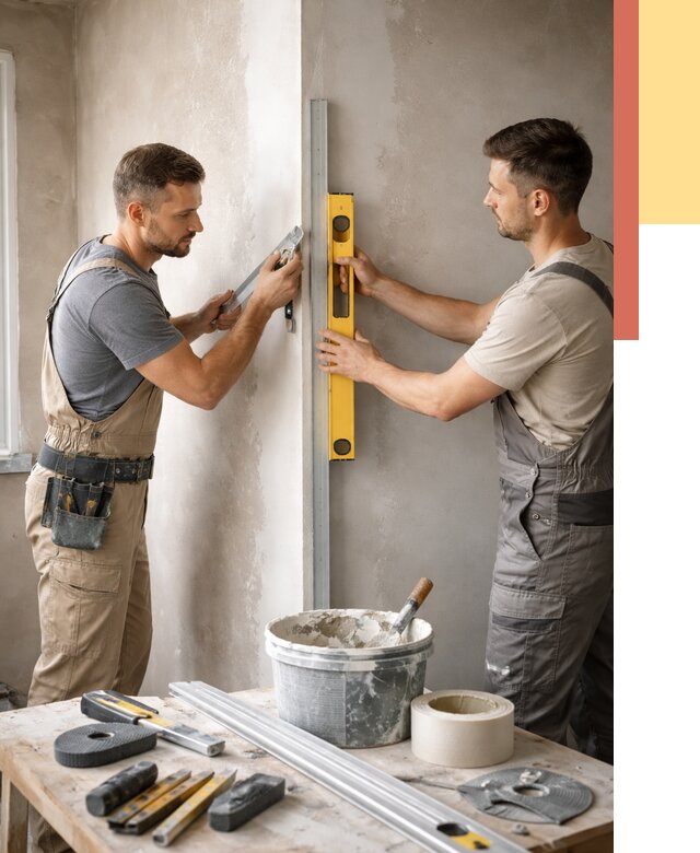 Выведение углов стен в Оренбурге от 1881 руб. быстро и недорого | ОТДЕЛОЧНИК-Рнб