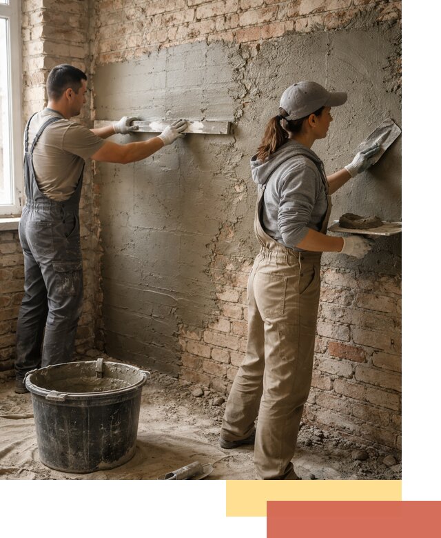 Штукатурка кирпичных стен в Оренбурге — качественно и надежно