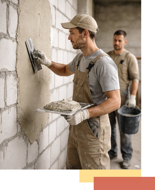 Штукатурка стен из газобетона в Оренбурге под ключ