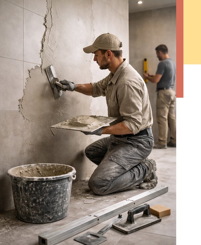 Штукатурка стен в ванной в Оренбурге от 4576 руб./м² — выравнивание под ключ | ОТДЕЛОЧНИК-Рнб