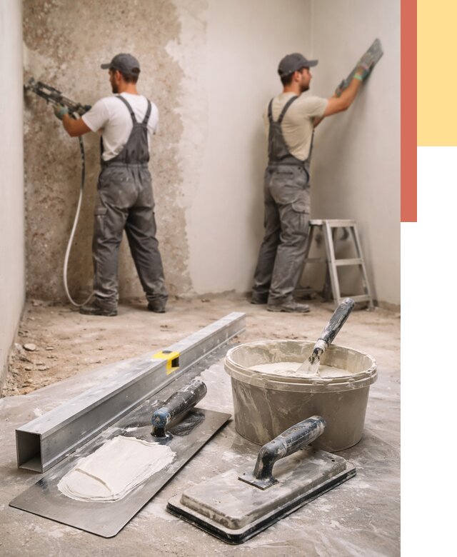 Штукатурка стен под обои в Оренбурге от 4576 руб./м2 — выравнивание под обои | ОТДЕЛОЧНИК-Рнб