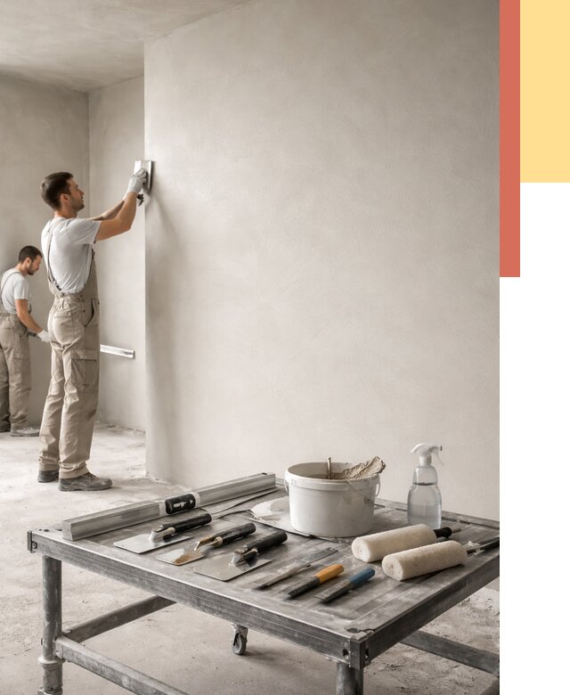 Штукатурка стен под покраску в Оренбурге от 4576 руб./м² — качественно и недорого | ОТДЕЛОЧНИК-Рнб