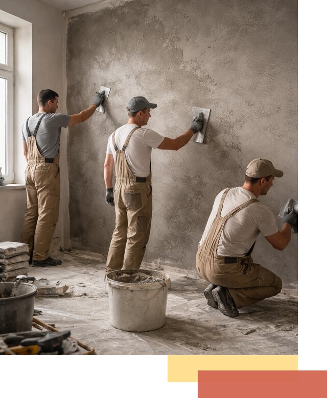 Декоративная штукатурка под бетон в Оренбурге для стен и потолков