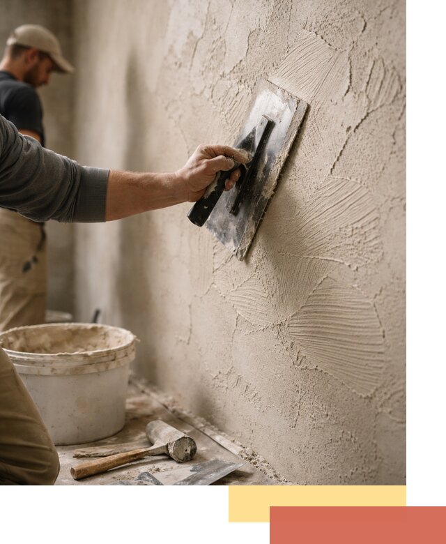 Фактурная штукатурка стен в Оренбурге — монтаж, отделка, реставрация