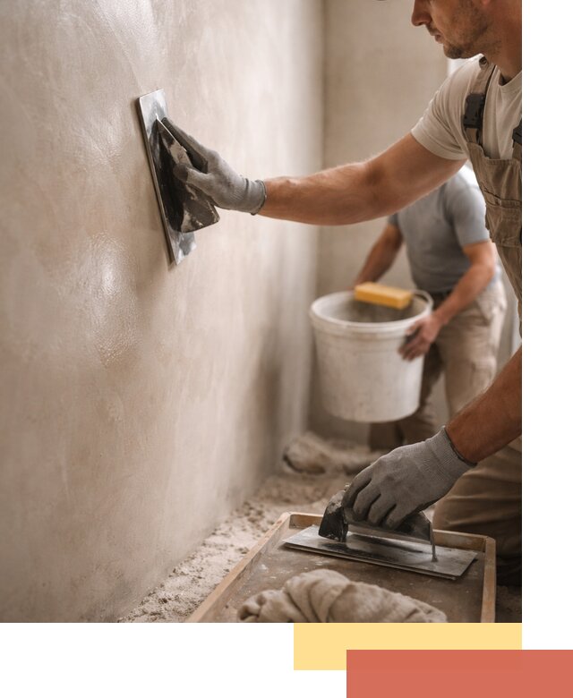 Нанесение марокканской штукатурки таделакт в Оренбурге