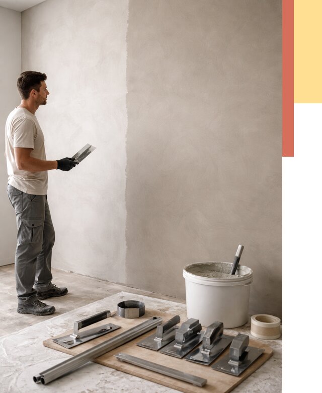 Нанесение микроцемента на стены в Оренбурге от 3254 руб./м2 под ключ | ОТДЕЛОЧНИК-Рнб