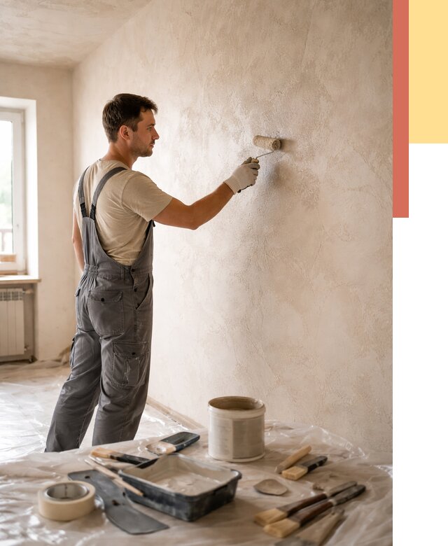 Нанесение лессирующей краски по декоративке в Оренбурге от 1780 руб. | ОТДЕЛОЧНИК-Рнб