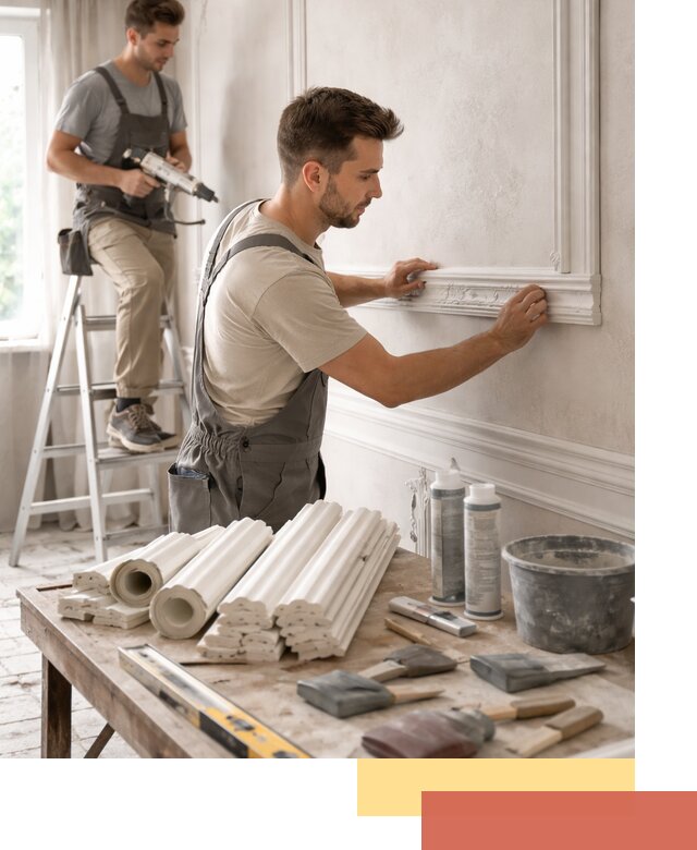 Монтаж лепнины на стены в Оренбурге профессионально и качественно