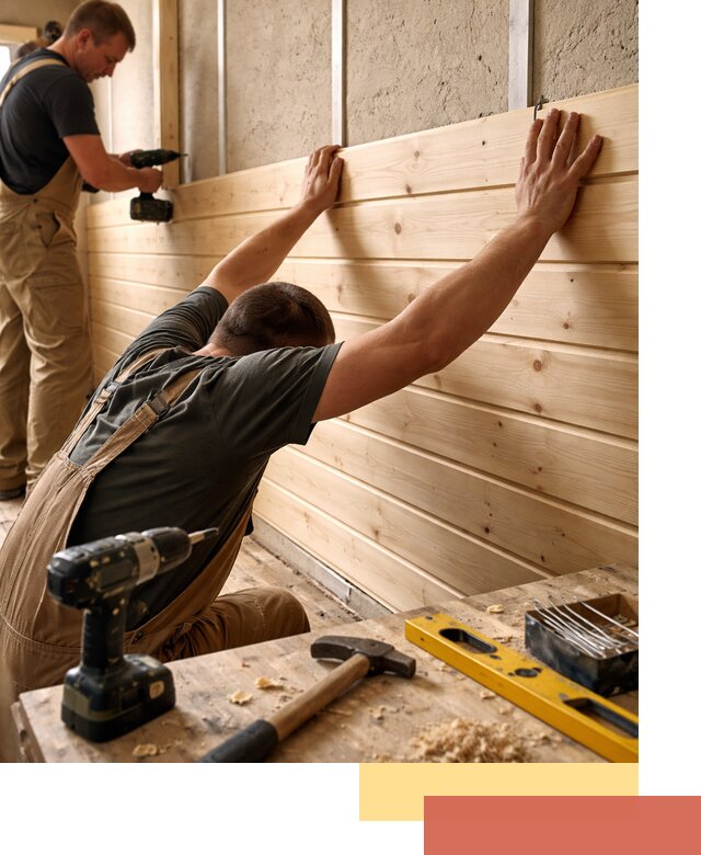 Монтаж деревянной вагонки на стены в Оренбурге быстро и качественно