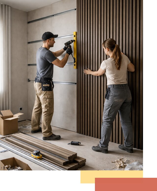 Монтаж реечных панелей на стены в Оренбурге