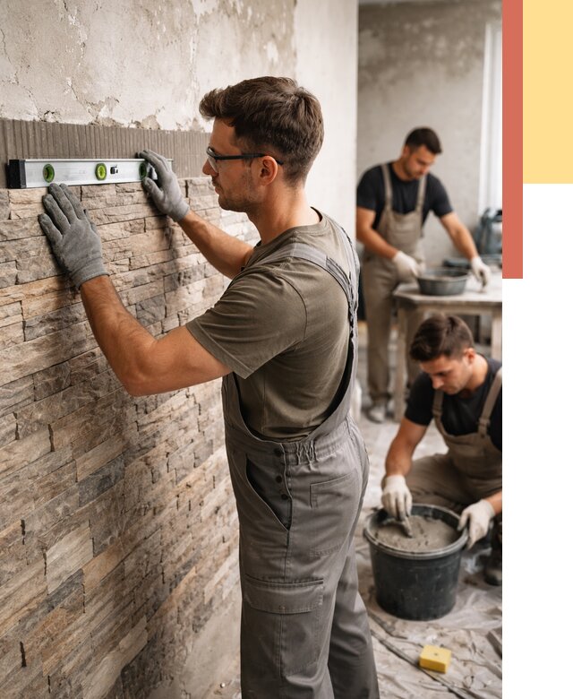 Монтаж искусственного камня в Оренбурге от 4576 руб. под ключ | ОТДЕЛОЧНИК-Рнб