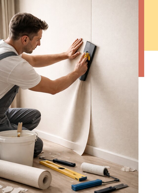 Поклейка виниловых обоев в Оренбурге от 4576 руб. | Быстро и недорого — ОТДЕЛОЧНИК-Рнб