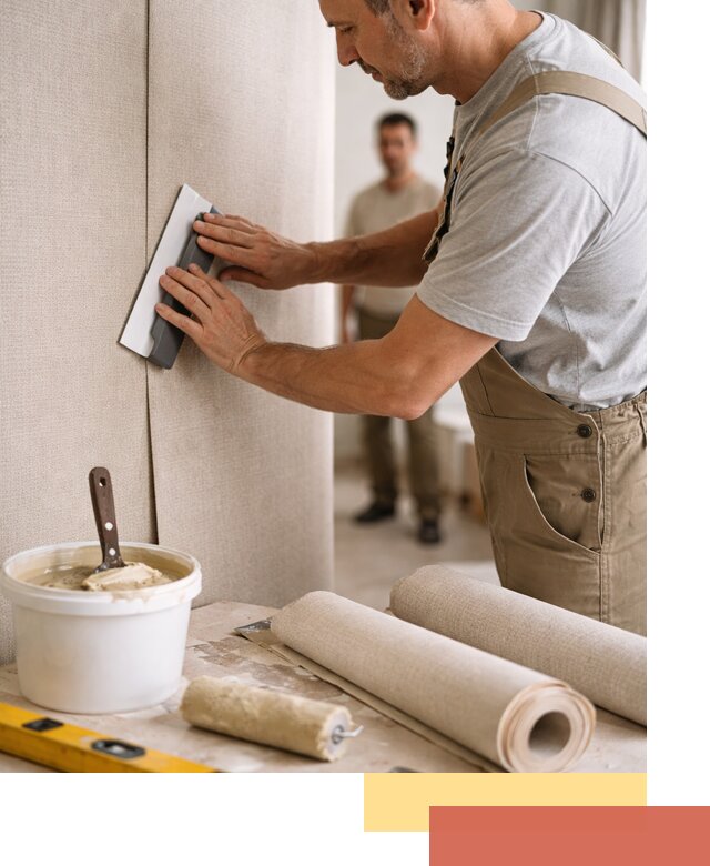 Поклейка текстильных обоев в Оренбурге профессионально и аккуратно