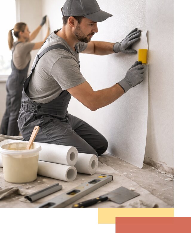 Поклейка стеклообоев профессионально в Оренбурге