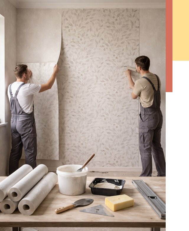 Поклейка обоев с подбором рисунка в Оренбурге от 3559 руб. | ОТДЕЛОЧНИК-Рнб - быстро и недорого