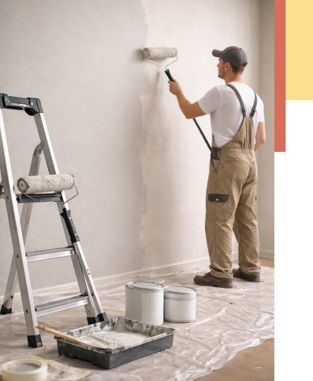 Покраска стен латексной краской в Оренбурге от 4576 руб. за м2 | ОТДЕЛОЧНИК-Рнб