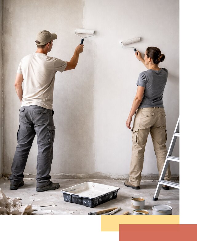 Окраска стен по стеклохолсту в Оренбурге качественно и долговечно