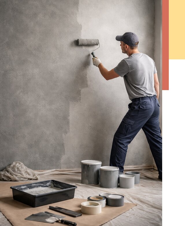 Покраска стен под бетон в Оренбурге от 661 руб. за м2 — быстро и недорого | ОТДЕЛОЧНИК-Рнб