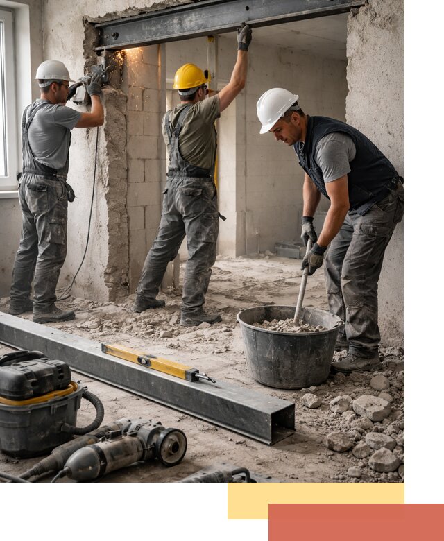 Создание проемов в стенах и несущих конструкциях в Оренбурге