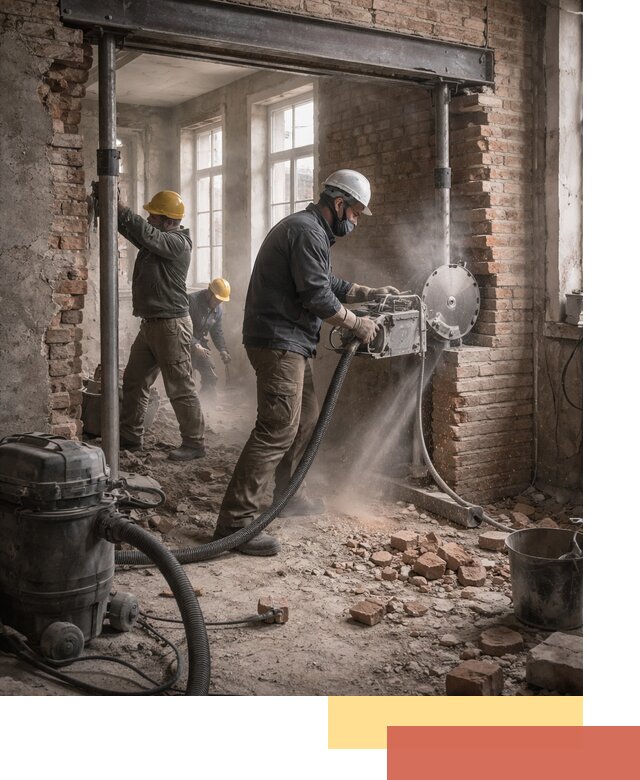 Прорезка проема в стене под дверной или оконный проем в Оренбурге