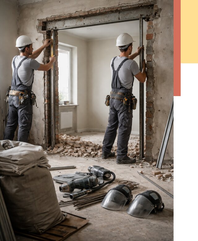 Расширение дверного проема в Оренбурге от 12711 руб. под ключ | ОТДЕЛОЧНИК-Рнб