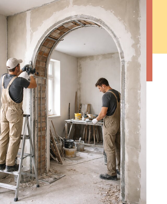 Устройство арочного проема в Оренбурге от 9661 руб. под ключ — быстро и недорого | ОТДЕЛОЧНИК-Рнб