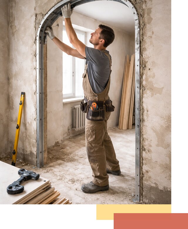 Устройство арочного проема в Оренбурге под ключ