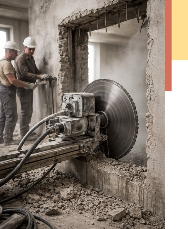 Алмазная резка проемов в Оренбурге от 4576 руб. быстро и недорого | ОТДЕЛОЧНИК-Рнб