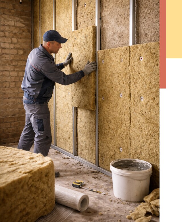 Утепление стен минватой в Оренбурге от 1373 руб./м2 — недорого и быстро | ОТДЕЛОЧНИК-Рнб