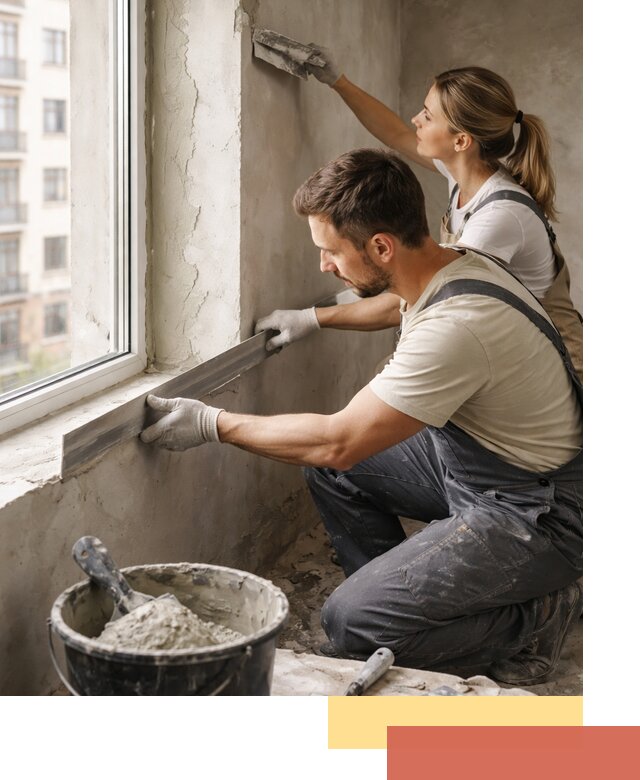 Штукатурка откосов дверей и окон профессионально в Оренбурге