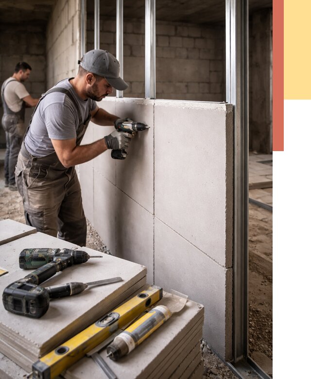 Кладка влагостойких перегородок ПГП в Оренбурге от 1220 руб. под ключ | ОТДЕЛОЧНИК-Рнб