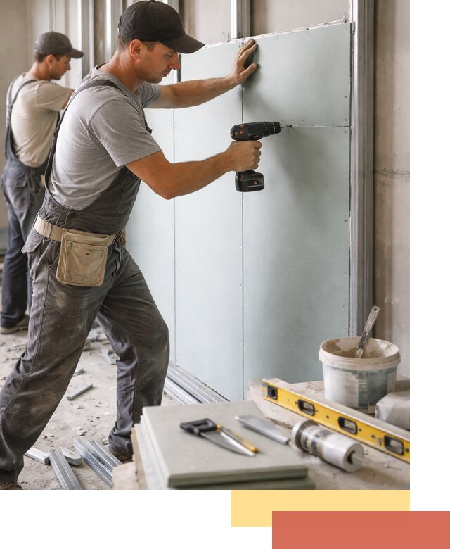 Кладка влагостойких перегородок ПГП в Оренбурге