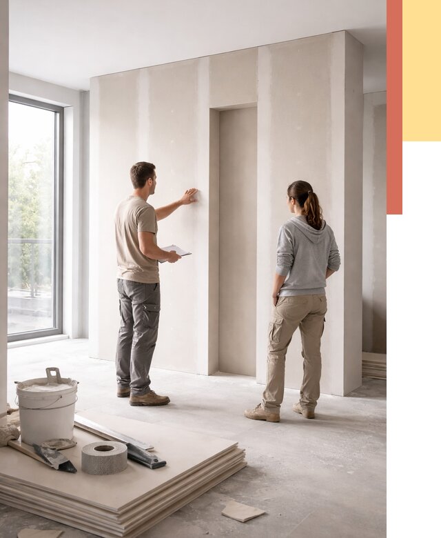 Зонирующая перегородка из гипсокартона в Оренбурге от 2847 руб. под ключ | ОТДЕЛОЧНИК-Рнб