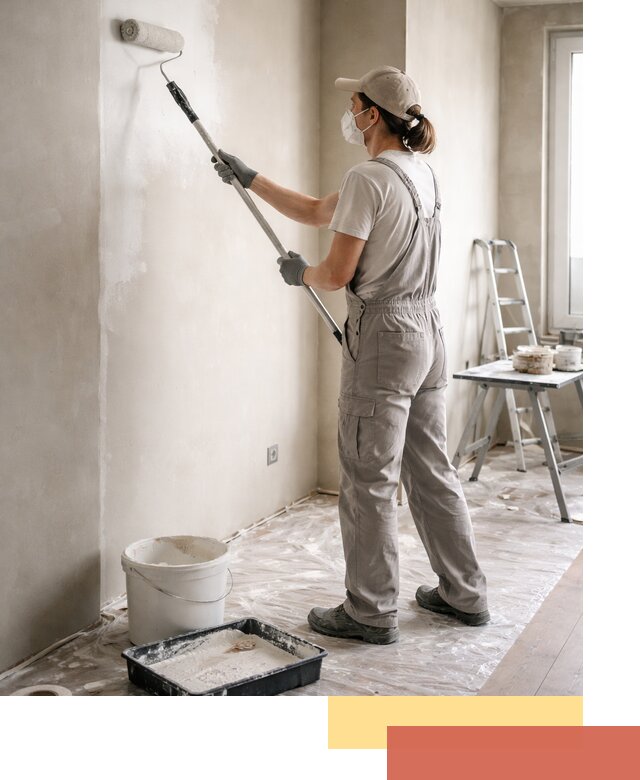 Покраска перегородок из гипсокартона в Оренбурге качественно и недорого