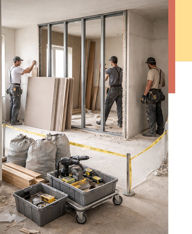 Перенос гипсокартонной перегородки в Оренбурге под ключ от 4576 руб. | Демонтаж и монтаж – ОТДЕЛОЧНИК-Рнб