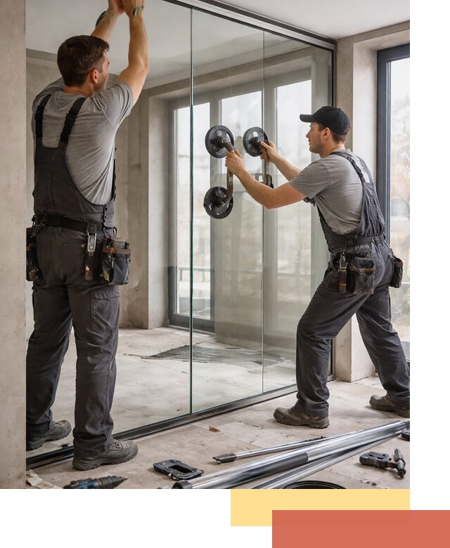 Цельностеклянные перегородки под ключ в Оренбурге