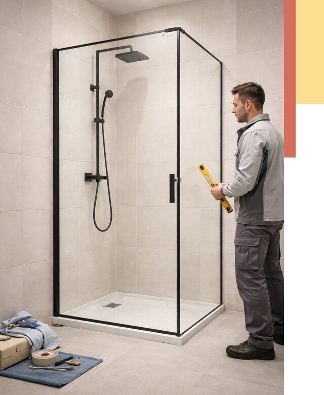 Стеклянные перегородки для душа в Оренбурге от 12711 руб. | Монтаж под ключ — ОТДЕЛОЧНИК-Рнб