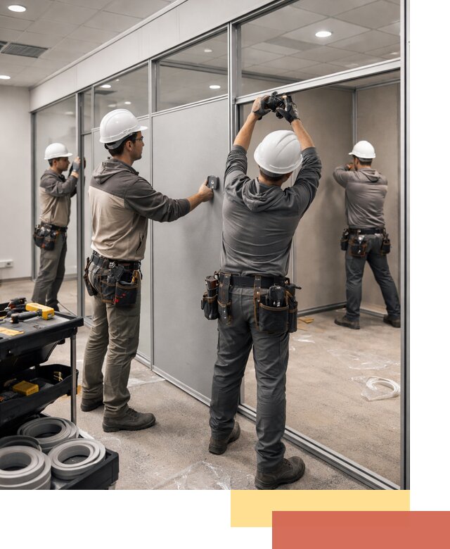 Мобильные офисные перегородки под ключ в Оренбурге