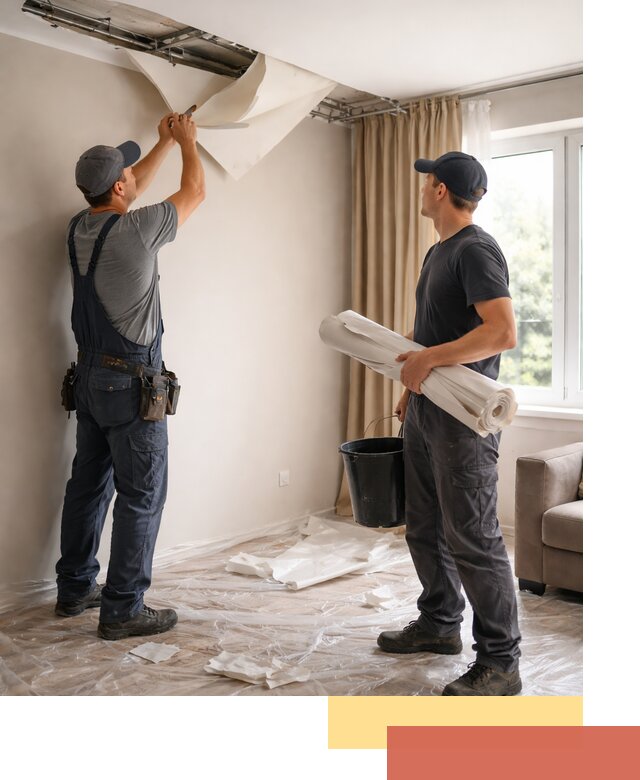 Демонтаж натяжного потолка в Оренбурге быстро и аккуратно