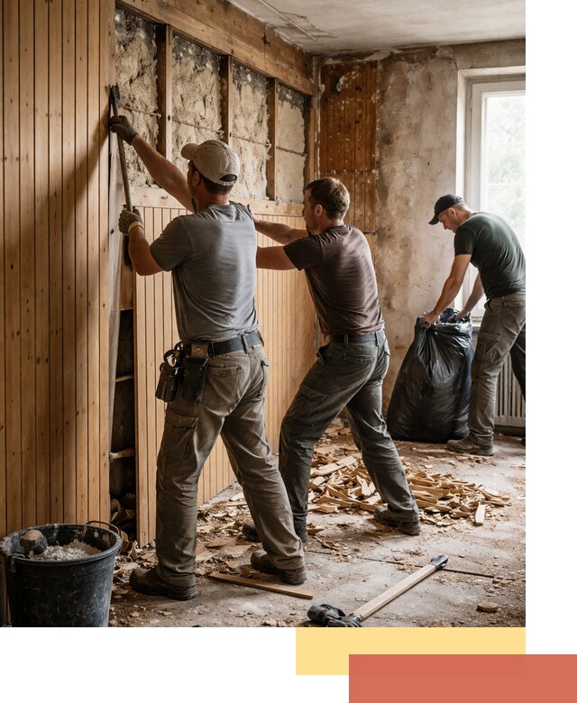 Демонтаж вагонки и вывоз материалов в Оренбурге