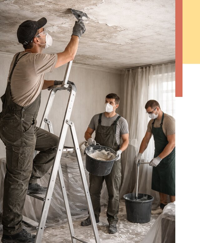 Удаление побелки с потолка в Оренбурге от 2542 руб. быстро и недорого | ОТДЕЛОЧНИК-Рнб